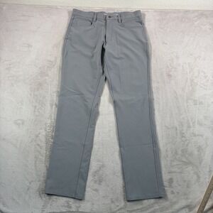 FootJoy 5 Pocket Performance Golf Athletic Fit Pants Grey 34x34 Stretch Wicking
